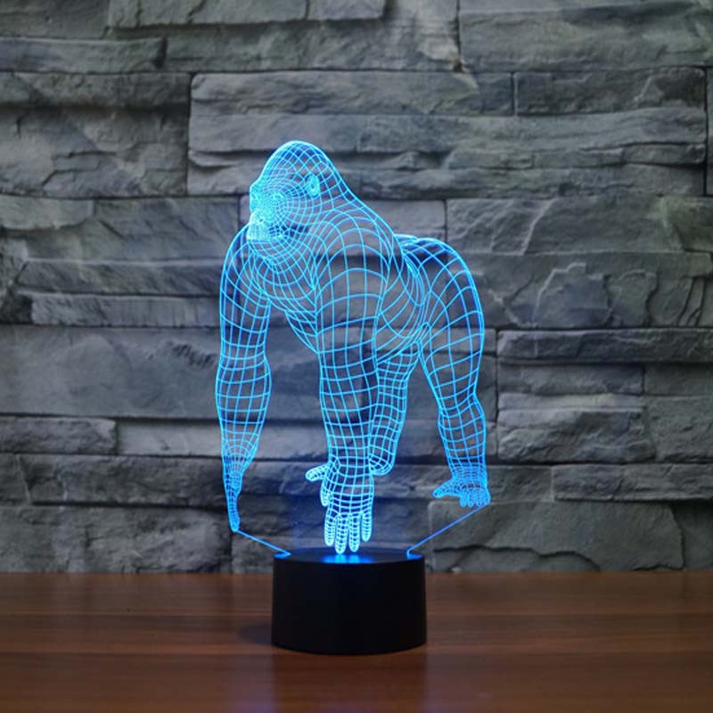 Kids Room Night Light
 Animal Gorilla Night Light Indoor Table Led Lamp For kids