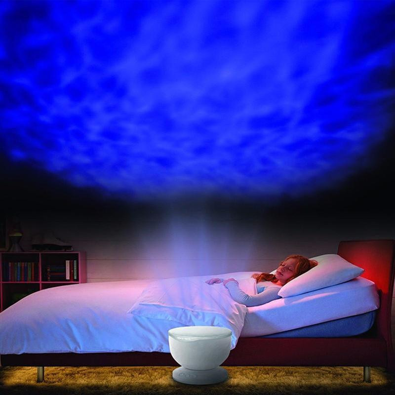 Kids Room Night Light
 Ocean Wave LED Night Mood Light Lamp Projector For Kids