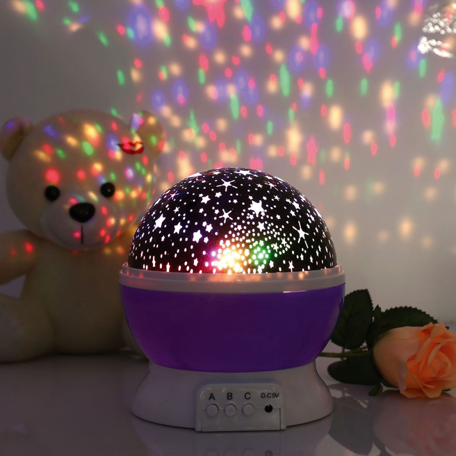 Kids Room Night Light
 Beautiful Star Sky Starry Night Projector Light Lamp For