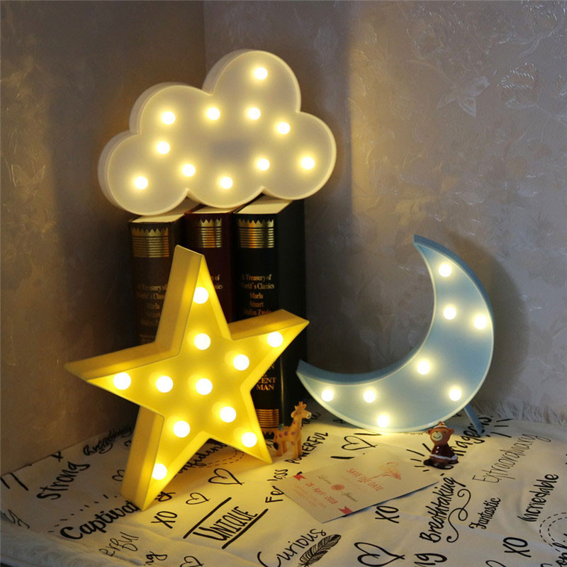 Kids Room Night Light
 Vvcare BC NL02 Led Night Light for Kids Moon Star Cloud