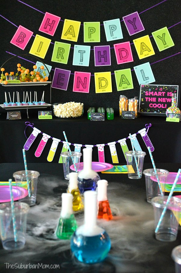 Kids Science Birthday Party
 Science Birthday Party Ideas Printables Food