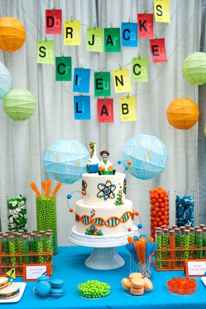 Kids Science Birthday Party
 Kara s Party Ideas Modern Science Birthday Party