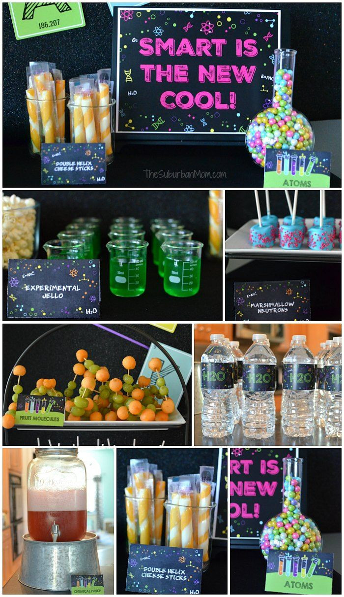 Kids Science Birthday Party
 Science Party Food Ideas