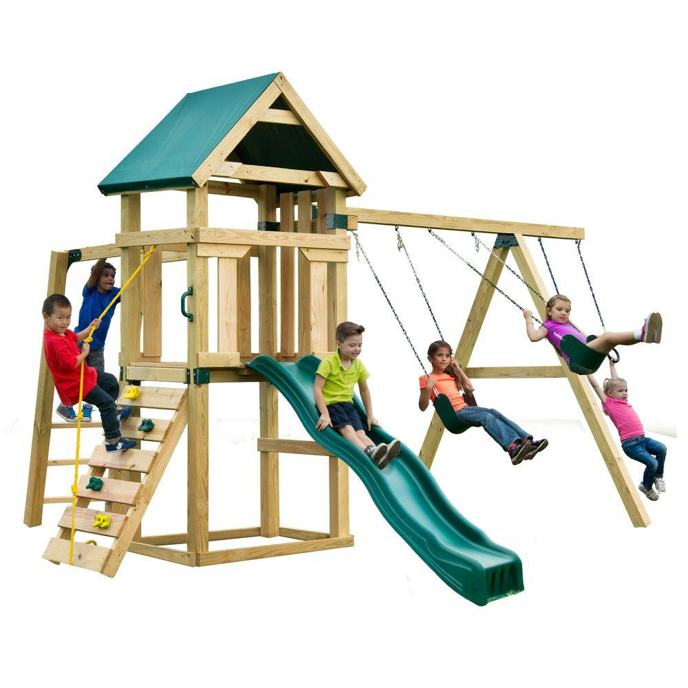 Kids Swing Slide Set
 Swing N Slide Playsets Hawk s Nest Play Set PB 9210 The