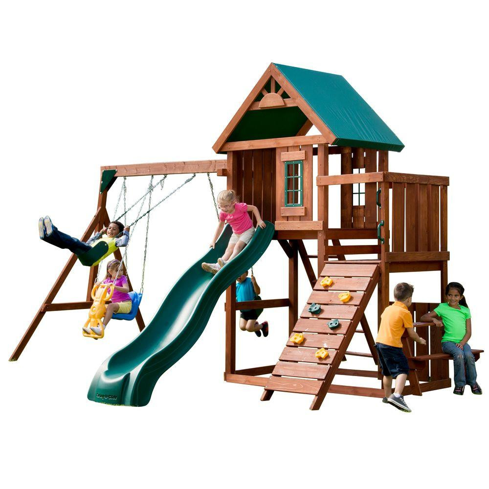 Kids Swing Slide Set
 Swing N Slide Playsets Knightsbridge Wood plete Playset