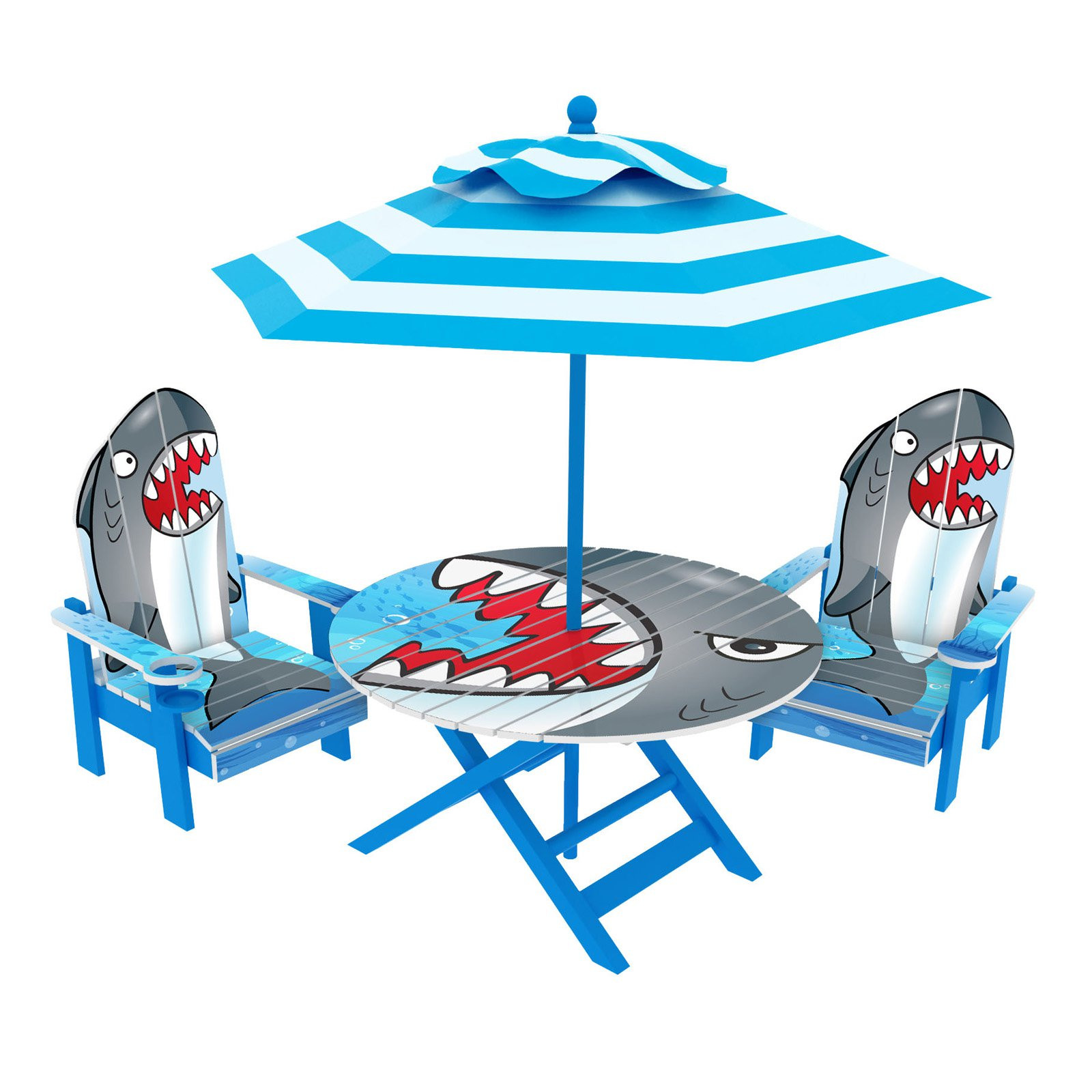 Kids Table And Chairs Walmart
 O Kids Adirondack Table and Chairs Set Shark Walmart