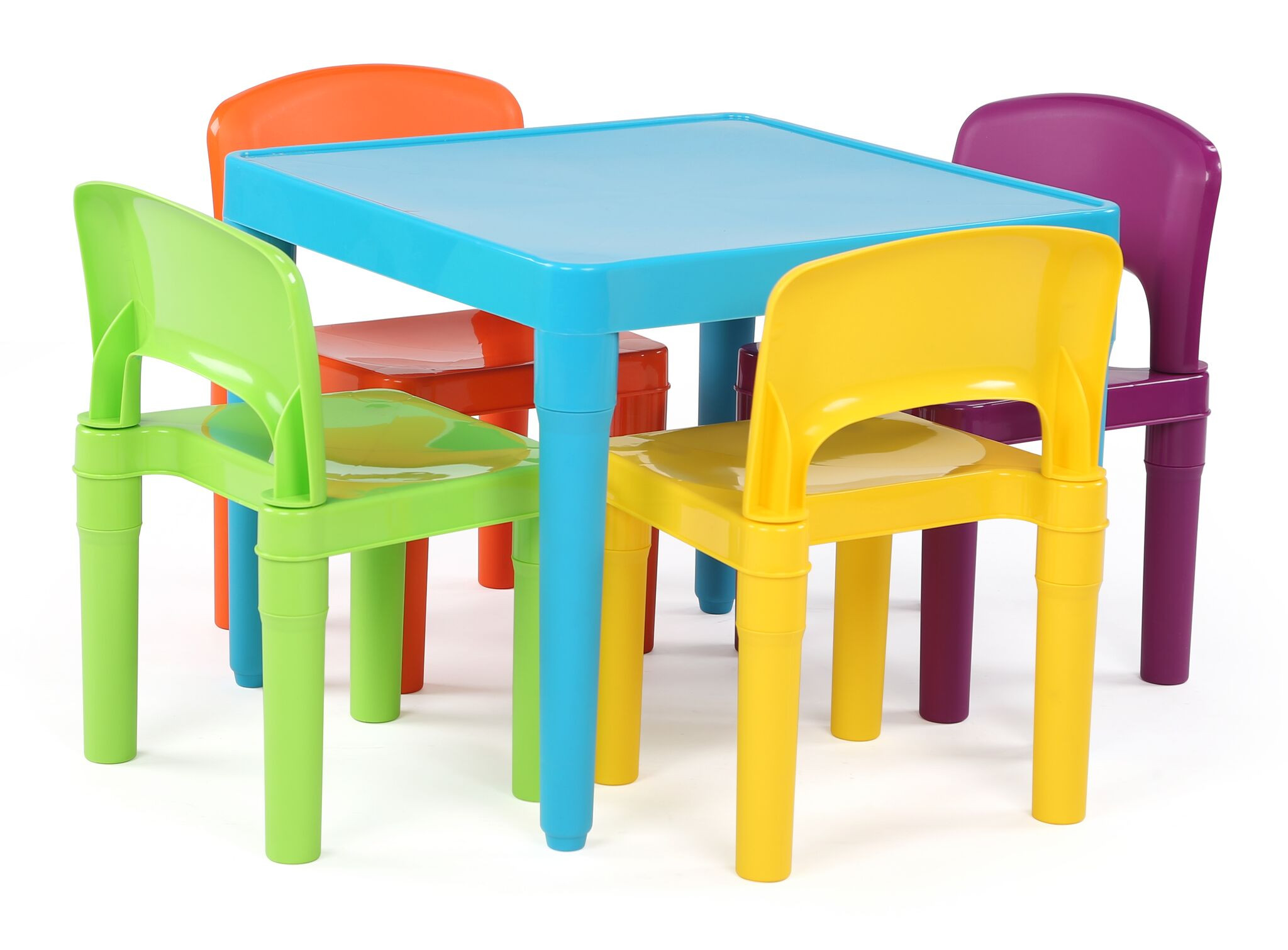 Kids Table And Chairs Walmart
 Tot Tutors Playtime Kids Plastic Table and 4 Chairs Set