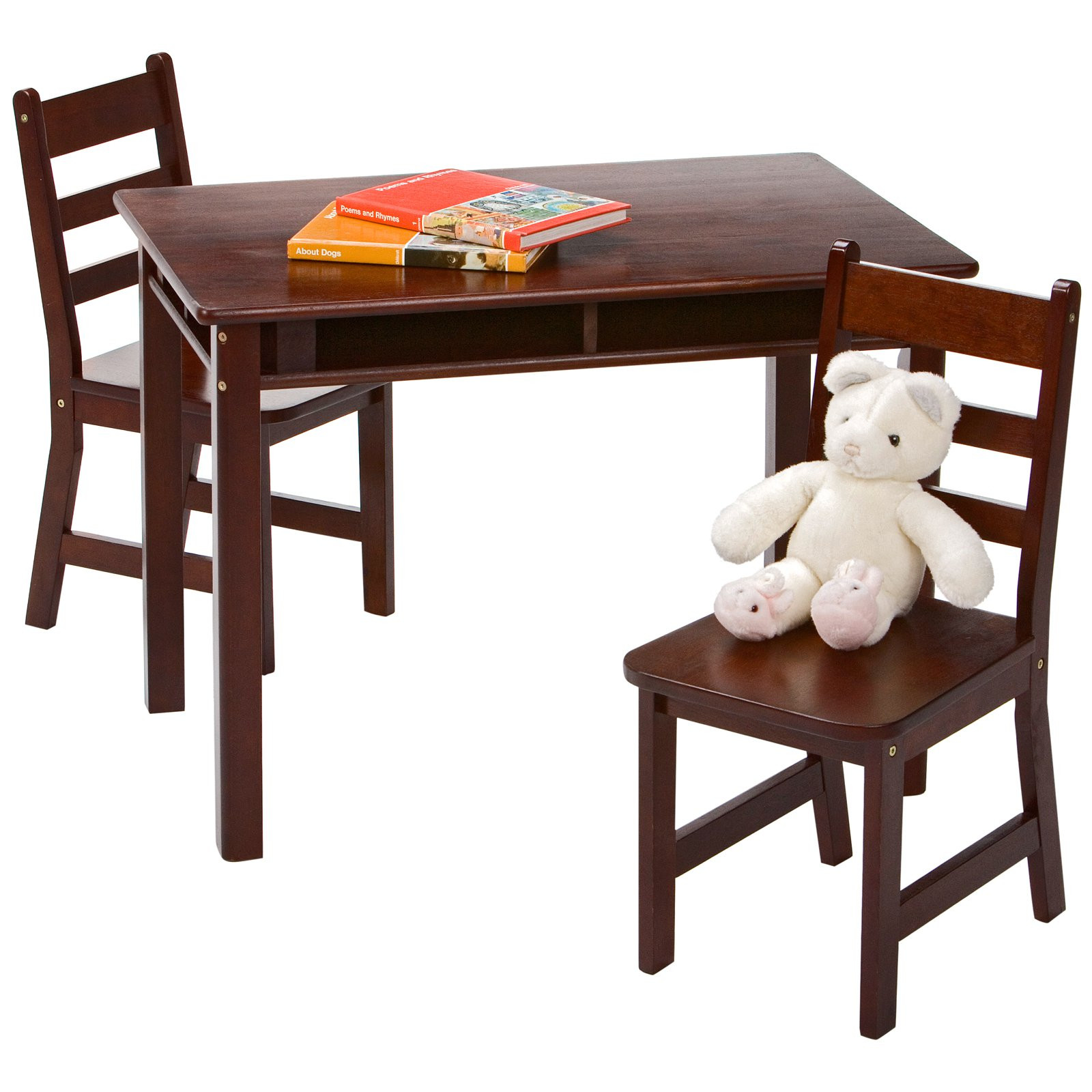 Kids Table And Chairs Walmart
 Lipper Childrens Rectangular Table and 2 Chairs Set with