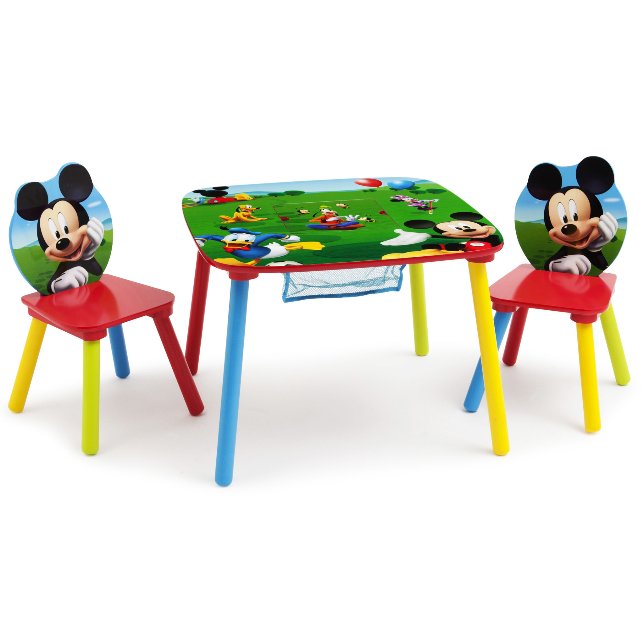 Kids Table And Chairs Walmart
 Disney Mickey Mouse Wood Kids Storage Table and Chairs Set