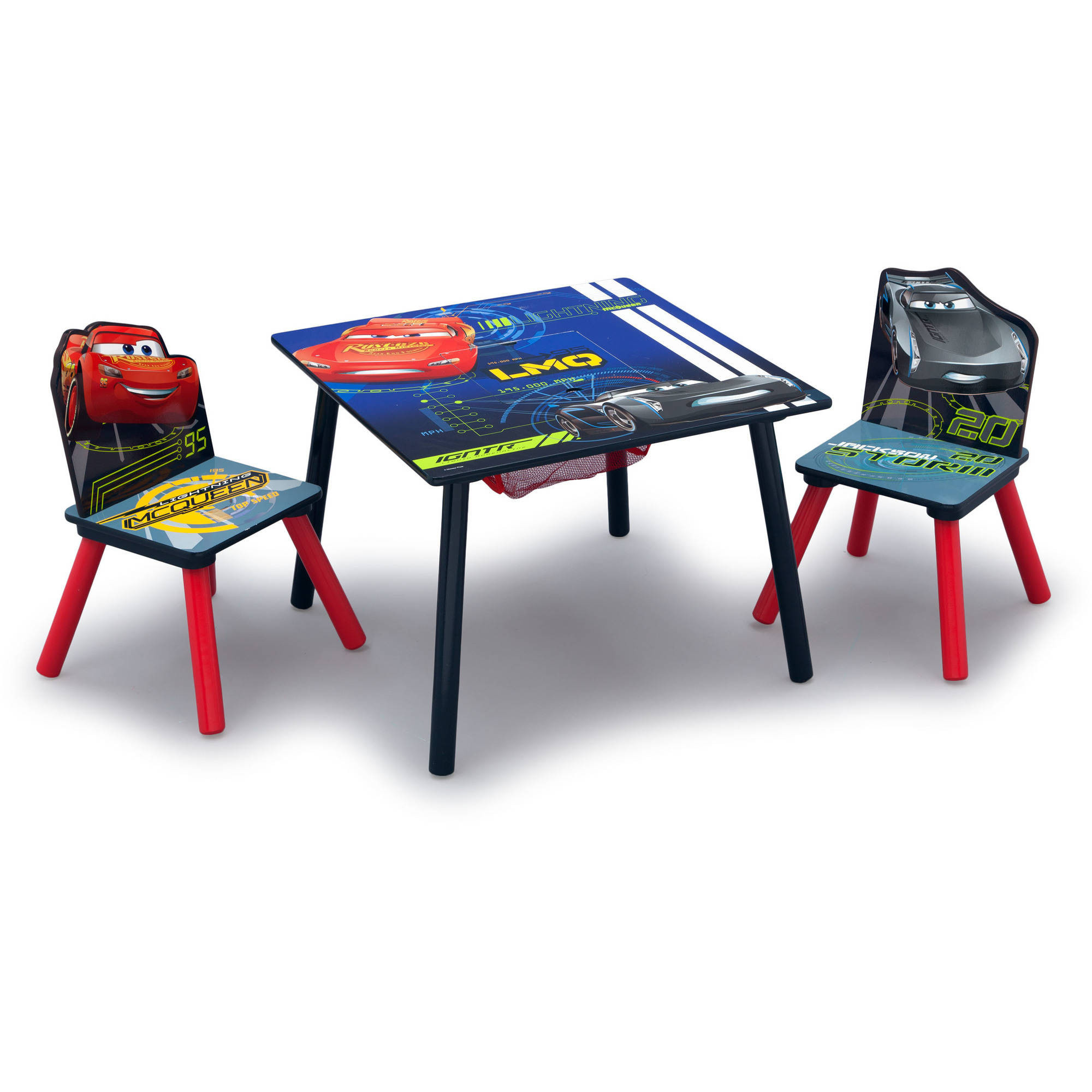 Kids Table And Chairs Walmart
 Disney Pixar Cars Wood Kids Storage Table and Chairs Set