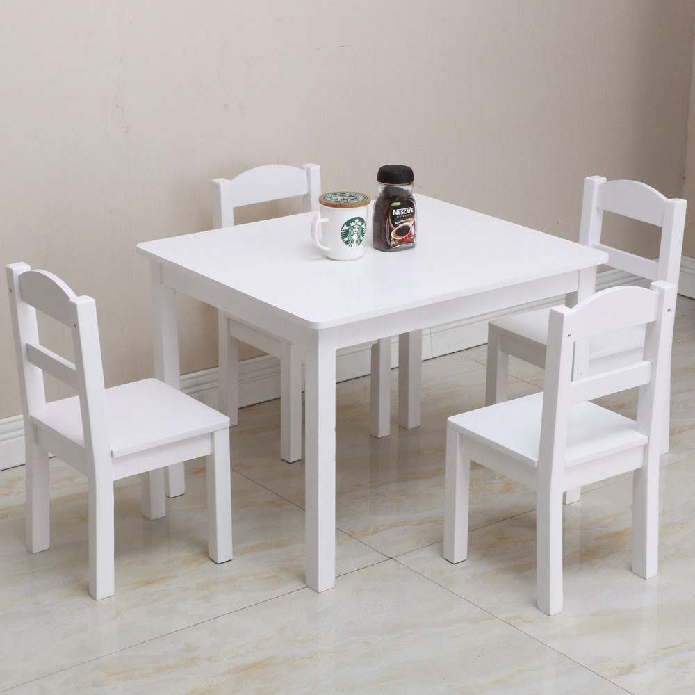 Kids Table And Chairs Walmart
 Clearance Table and 4 Chair Set for Kids Multipurpose