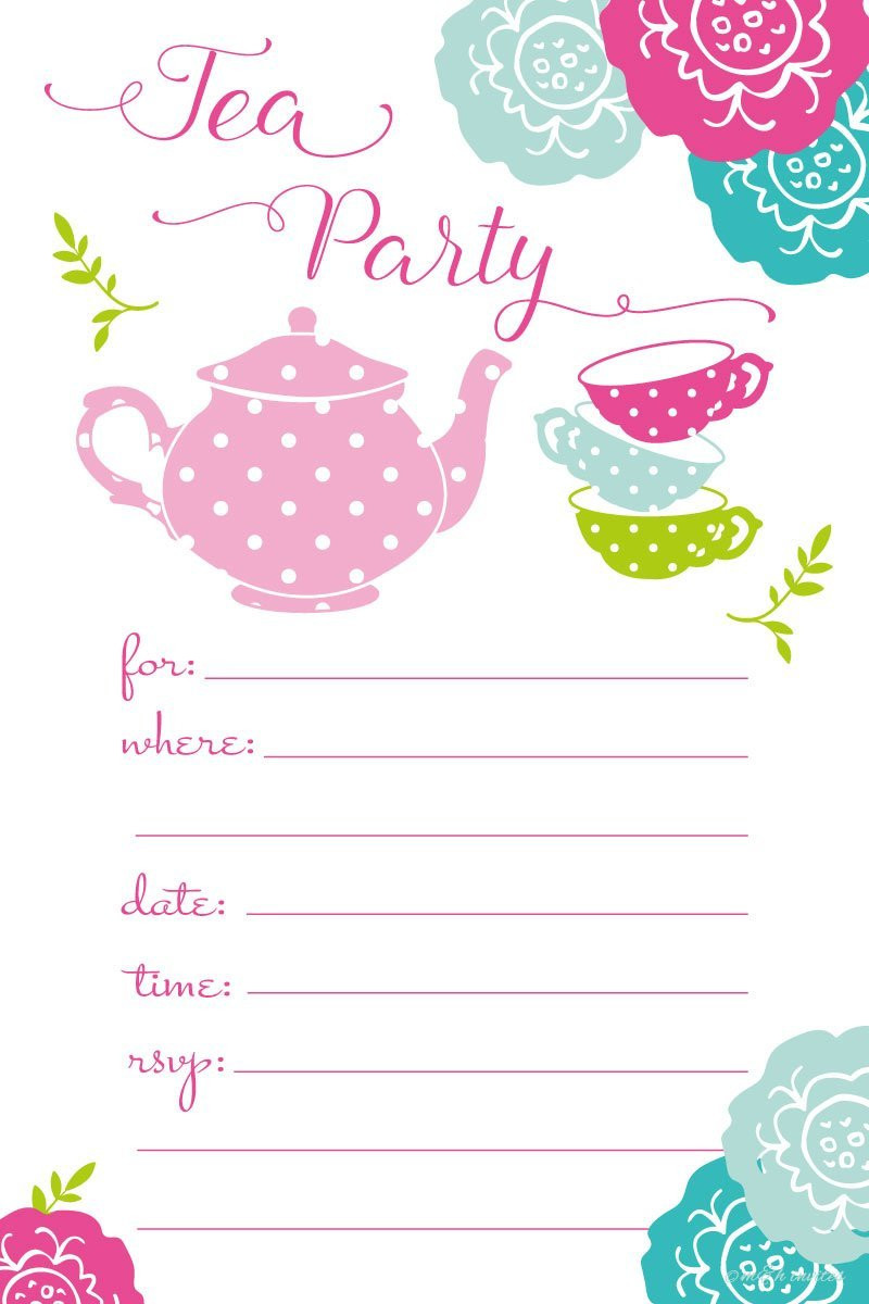 Kids Tea Party Invitations
 Everything You Need For a Super Cute Kids’ Tea Party Tea