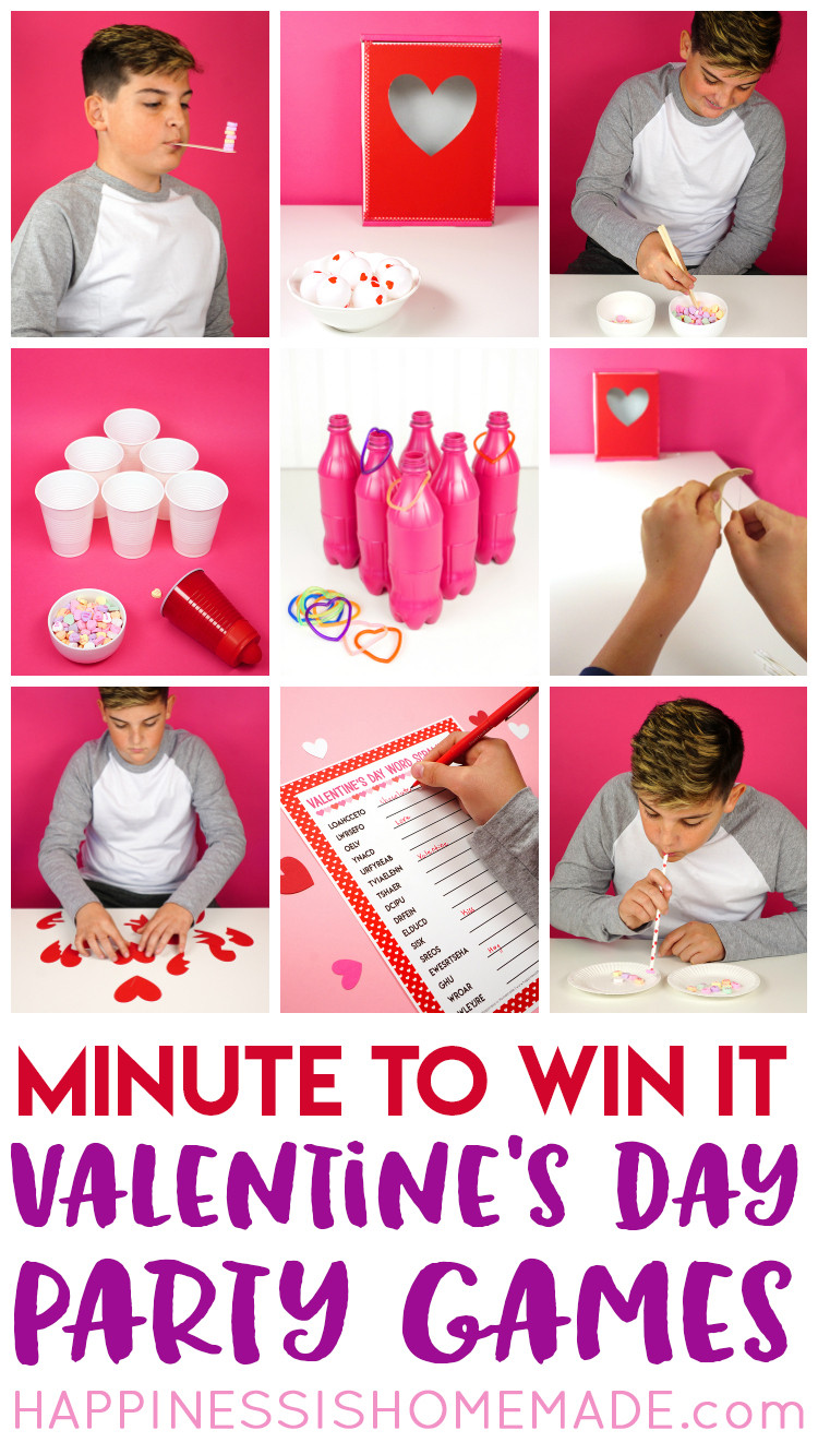 Kids Valentine Party Games
 Valentine Minute to Win It Games Happiness is Homemade