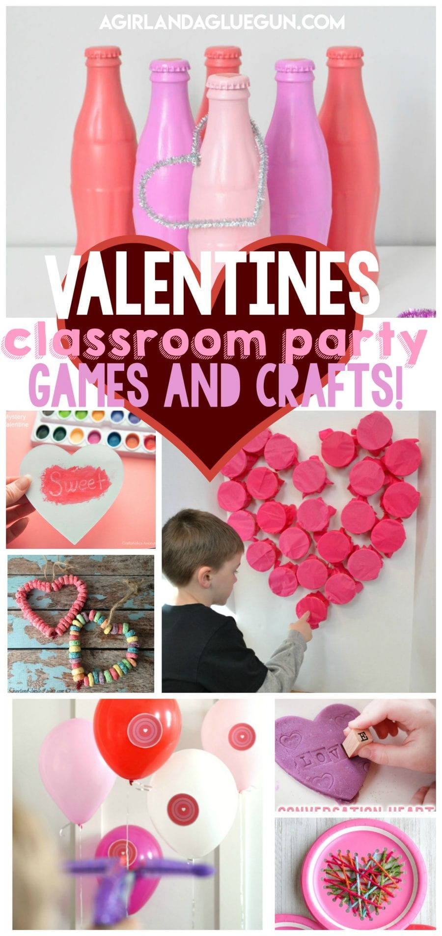 Kids Valentine Party Games
 Valentines games and crafts for Classroom parties A girl