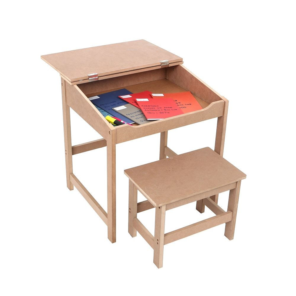 Kids Writing Table
 Childrens Kids Wooden Study Home Work Writing Reading