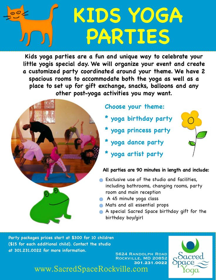 Kids Yoga Party
 kids yoga party flyer ideas Yoga dreams