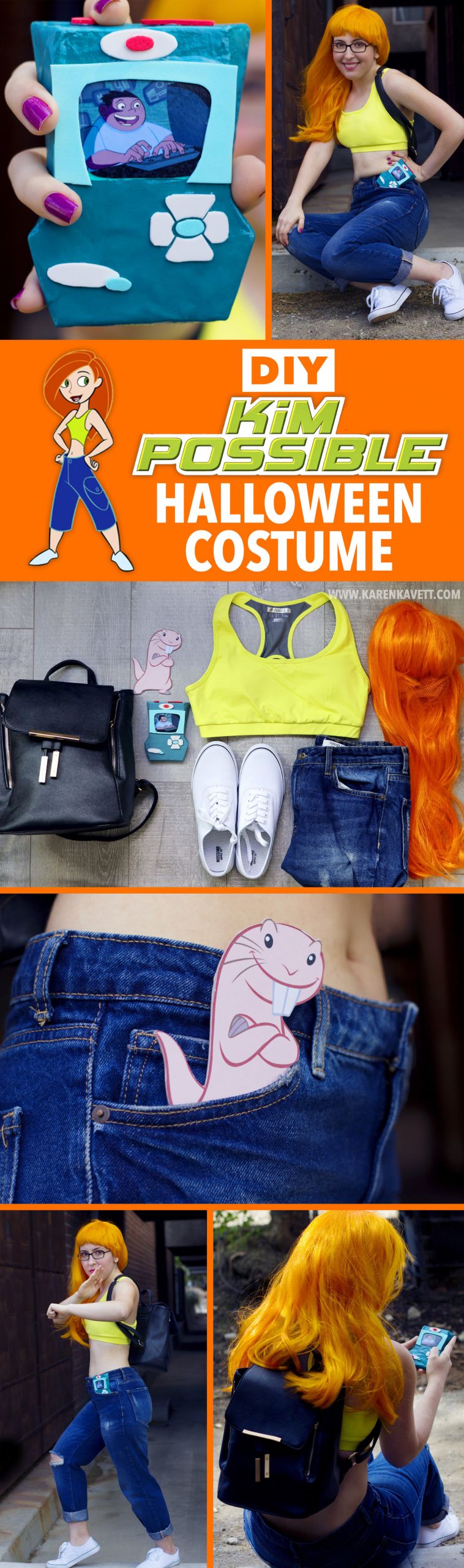 Kim Possible Costume DIY
 My Kim Possible Halloween Costume DIY Kimmunicator