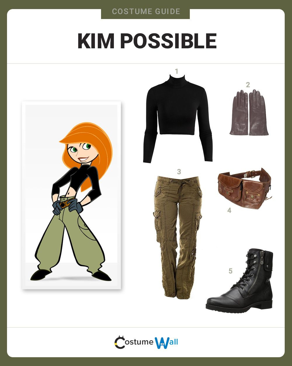 Kim Possible Costume DIY
 Dress Like Kim Possible