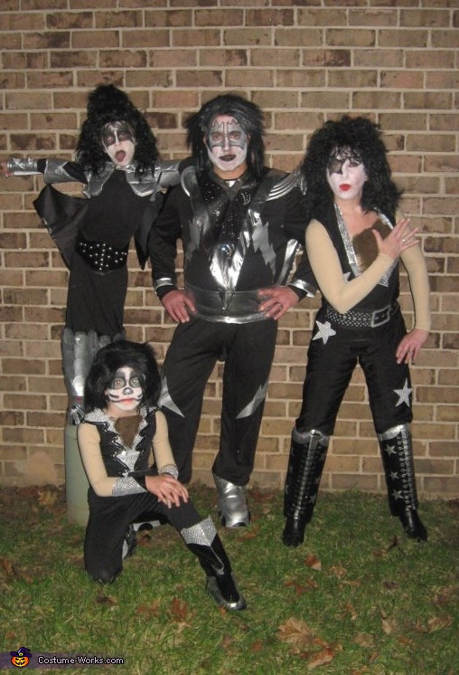 Kiss Costumes DIY
 KISS Family Halloween Costume Ideas