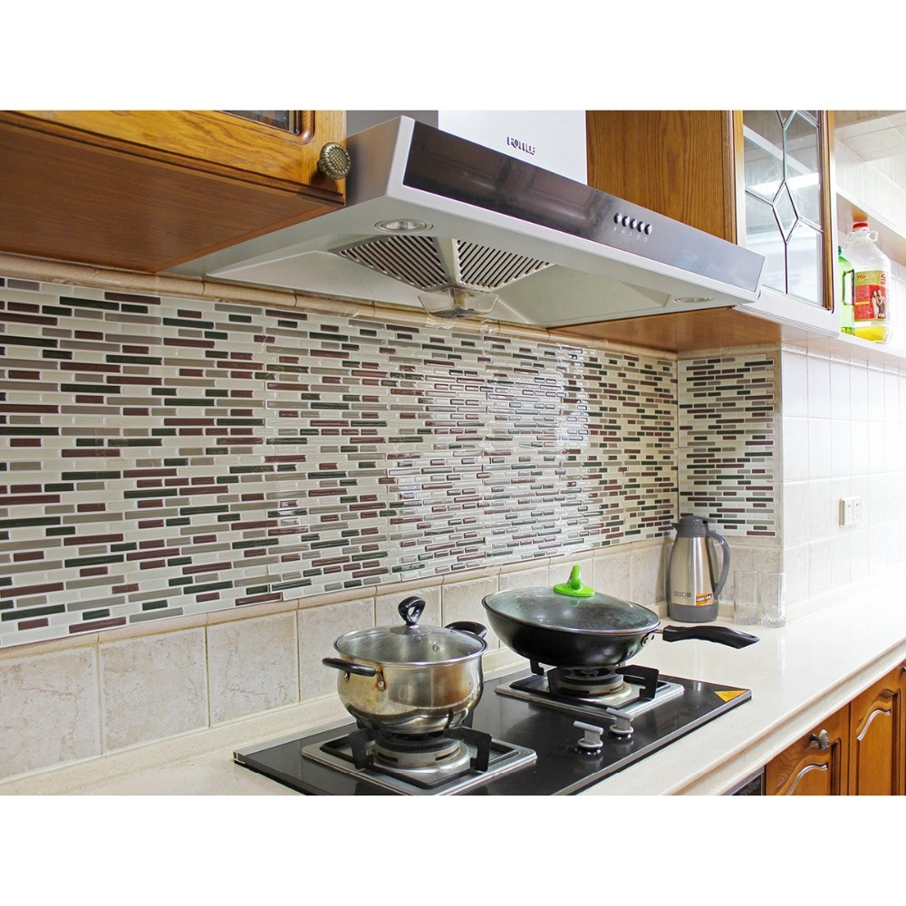 Kitchen Backsplash Sheets
 Fancy fix Vinyl Peel and Stick Decorative Backsplash