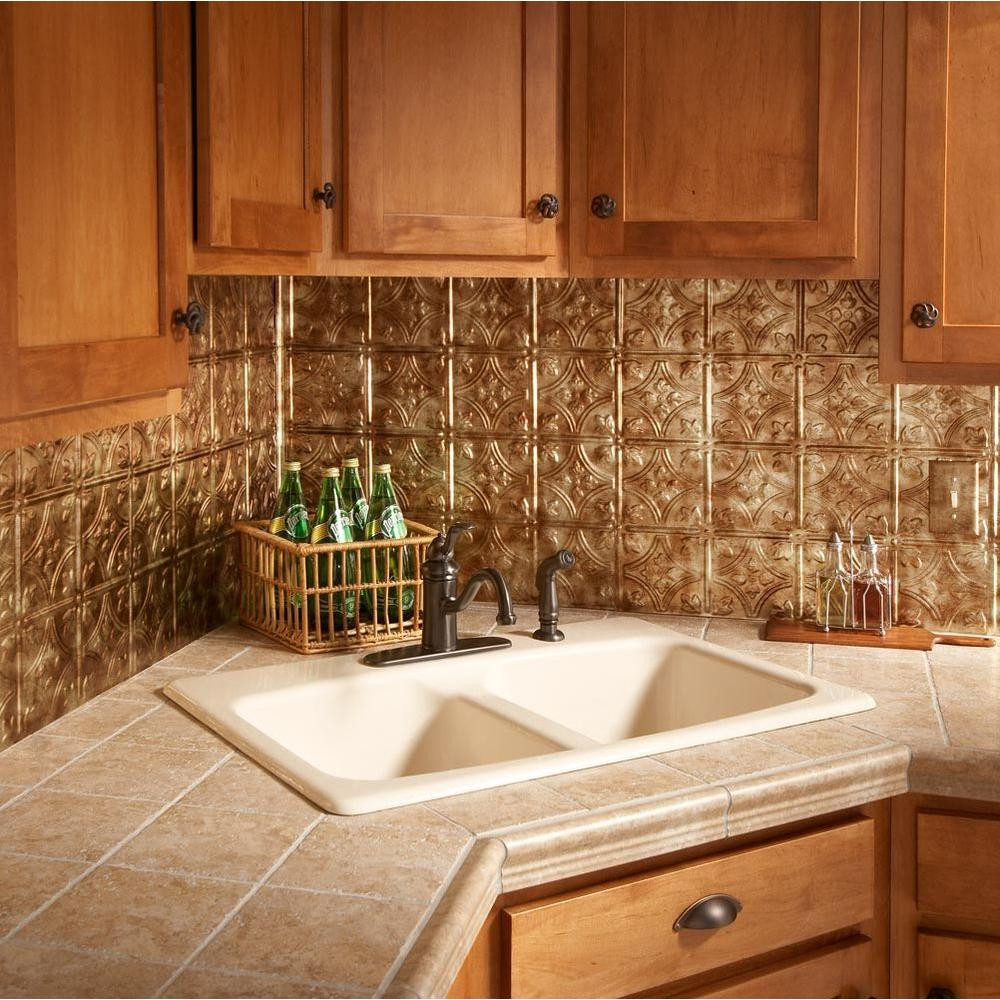 Kitchen Backsplash Sheets
 18 in x 24 in Traditional 1 PVC Decorative Backsplash