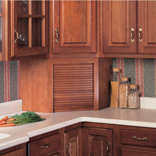 Kitchen Cabinets In Garage
 Appliance Garages Tambour Corner Wood Kitchen Appliance