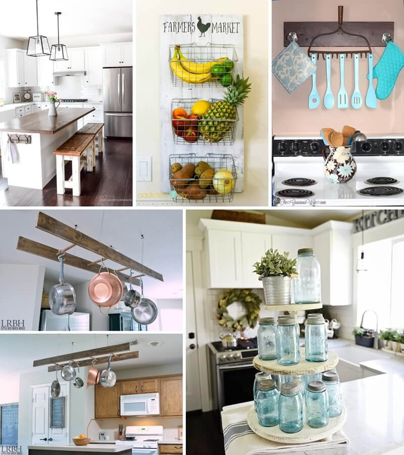 Kitchen Decorations DIY
 DIY Farmhouse Kitchen Decor Projects