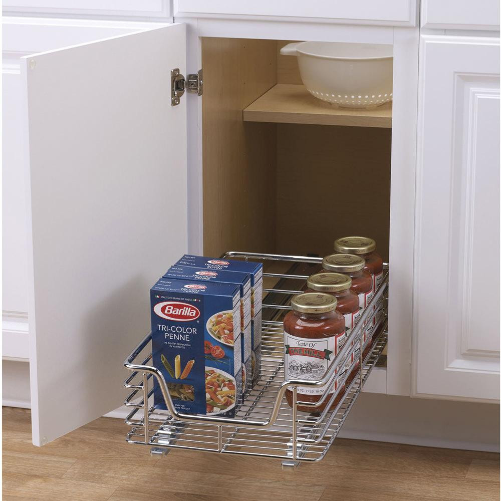 Kitchen Door Organizer
 Sliding Under Cabinet Organizer 11 5" Household C1217 1