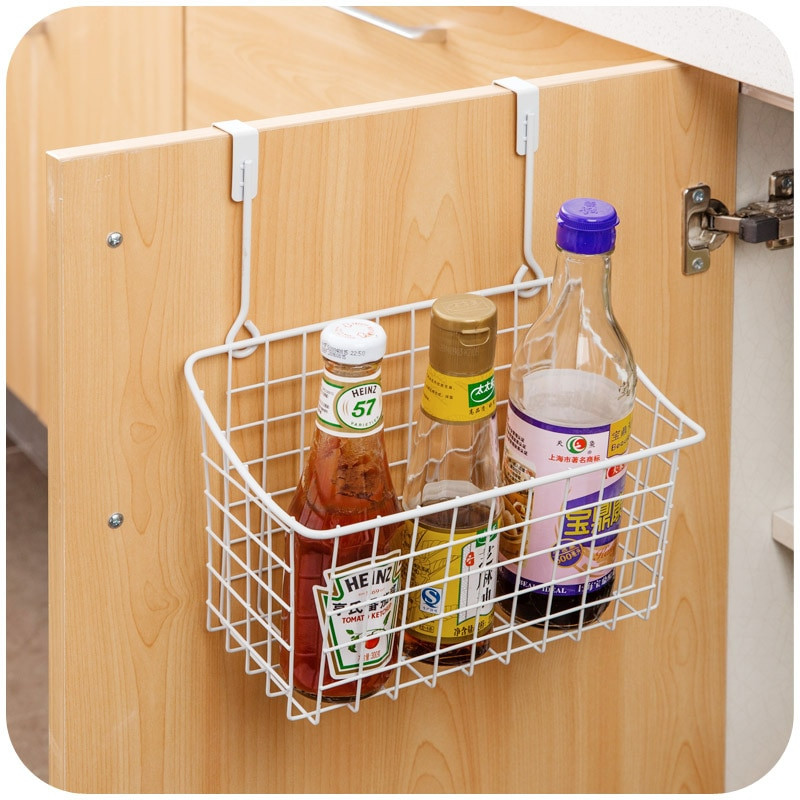 Kitchen Door Organizer
 Creative Metal Over Door Storage Basket Practical Kitchen