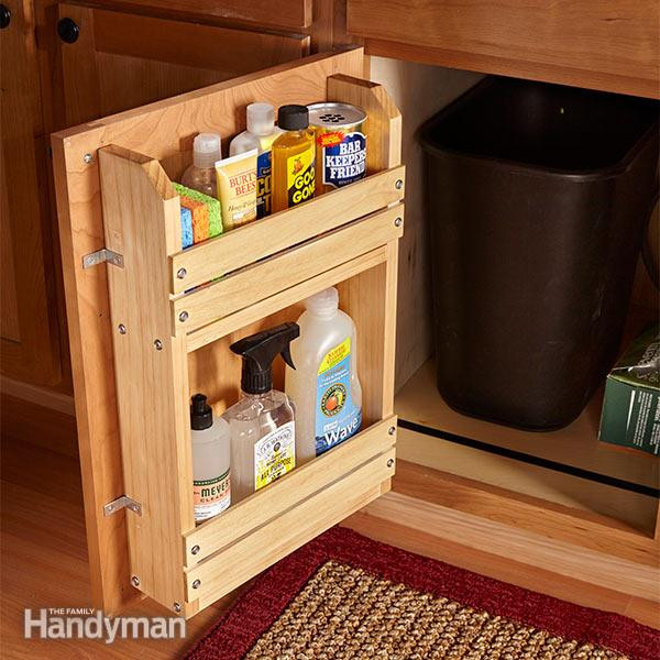 Kitchen Door Organizer
 Cabinet Door Storage Rack