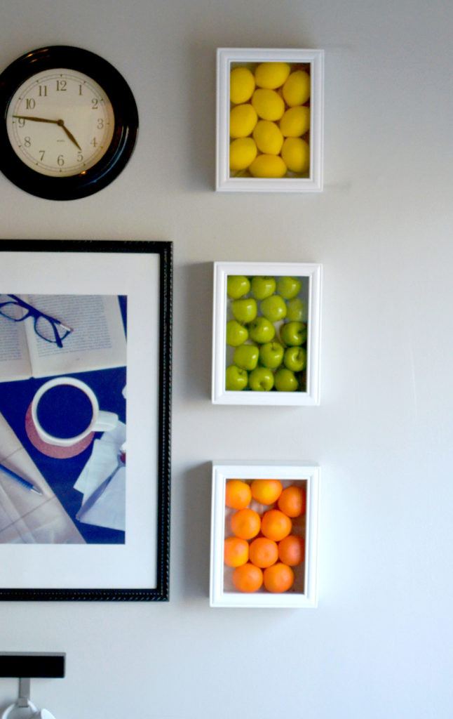 Kitchen Framed Wall Art
 Colorful Kitchen Wall Art With Fake Fruits