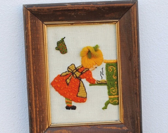 Kitchen Framed Wall Art
 Vintage Kitchen Decor 3D Wall Art Framed by vintageeclecticity