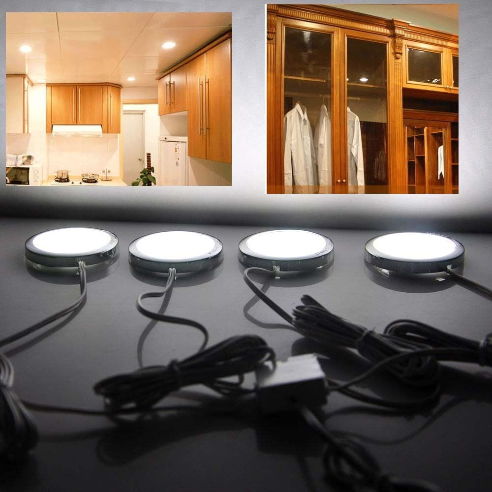 Kitchen Led Lighting Under Cabinet
 4pcs Home Kitchen LED Under Cabinet Light Cupbord Lamp