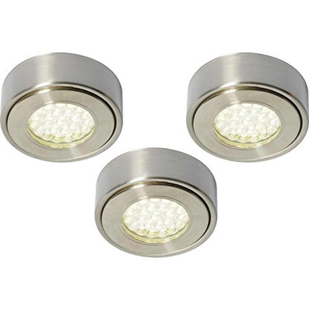 Kitchen Led Lighting Under Cabinet
 Round LED Under Kitchen Cupboard Cabinet Lights in a