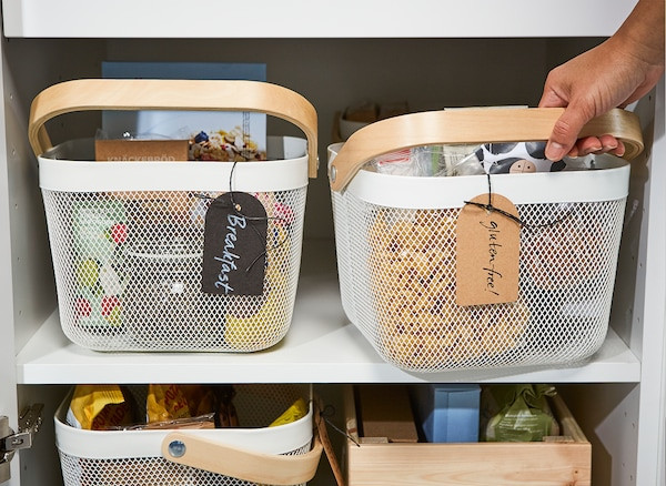 Kitchen Storage Baskets
 Storing food at home