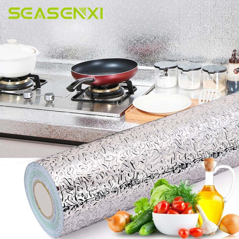 Kitchen Stove Wall Protector
 Kitchen Oil Proof Waterproof Sticker Stove Aluminum Foil