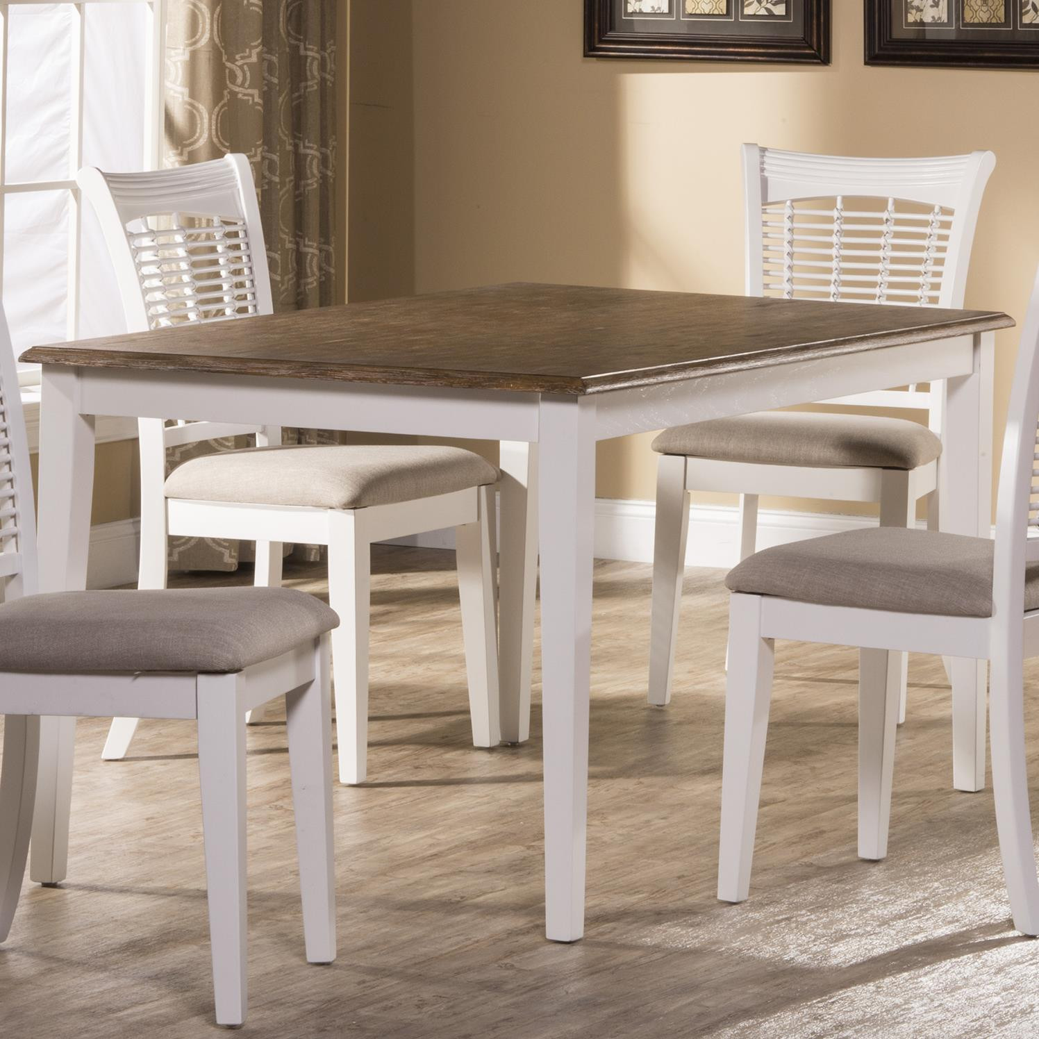 Kitchen Table White
 Hillsdale Bayberry White Casual Rectangular Dining Table