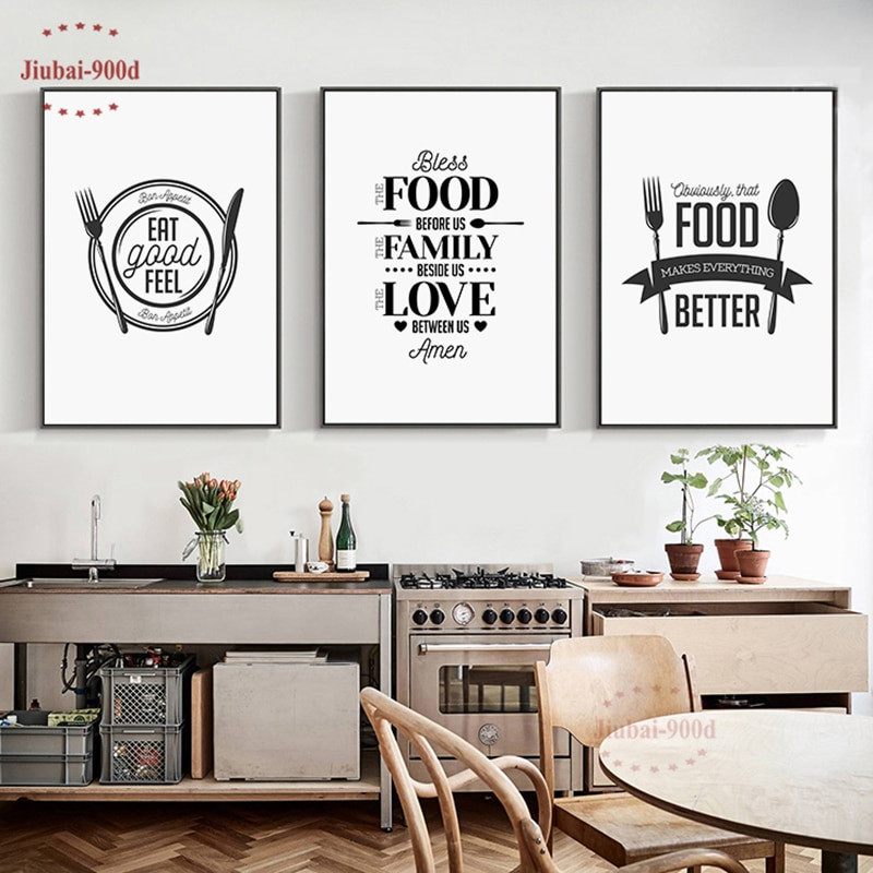 Kitchen Wall Art
 Aliexpress Buy Kitchen Decor Food Quote Canvas