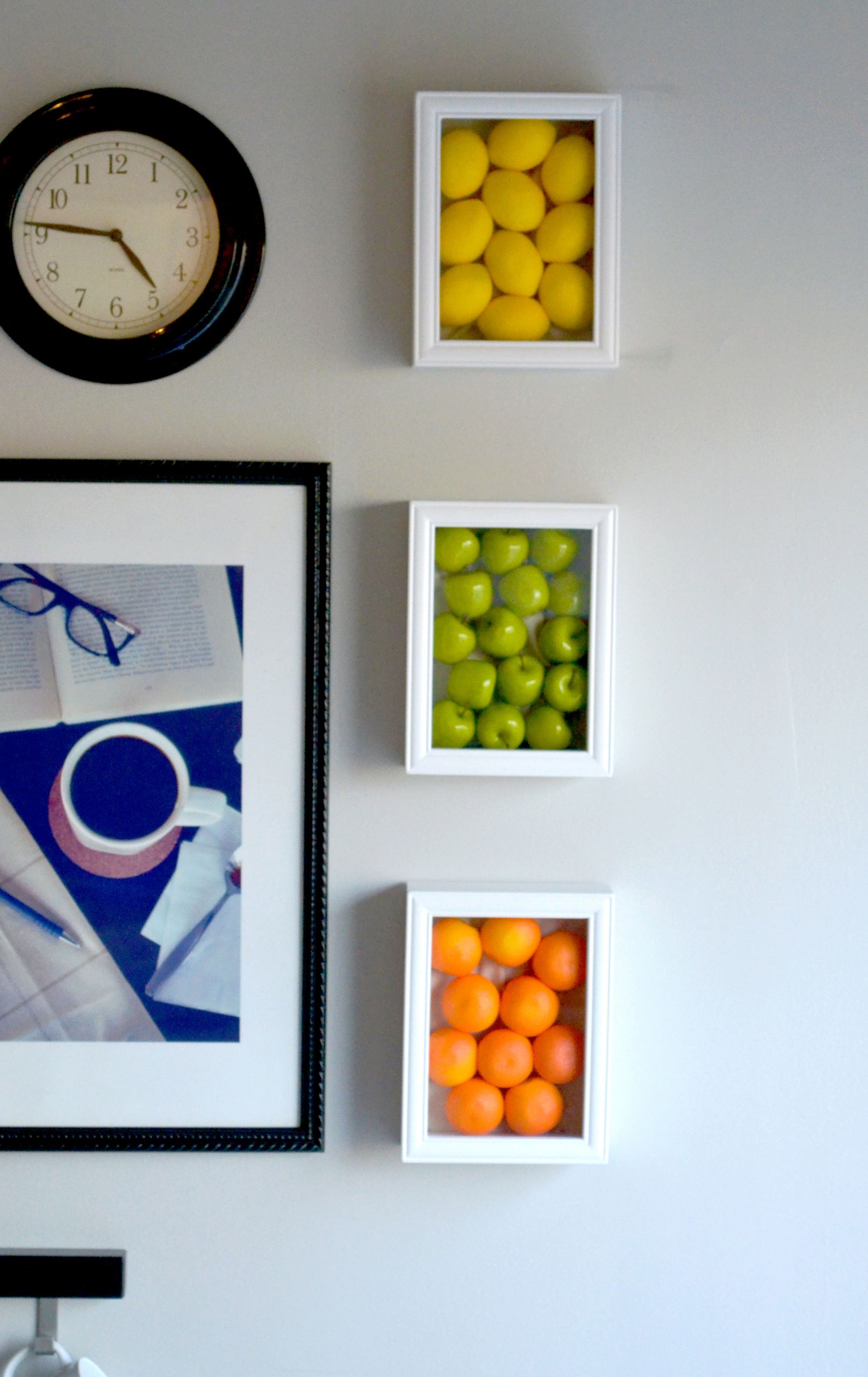Kitchen Wall Art
 Colorful Kitchen Wall Art With Fake Fruits