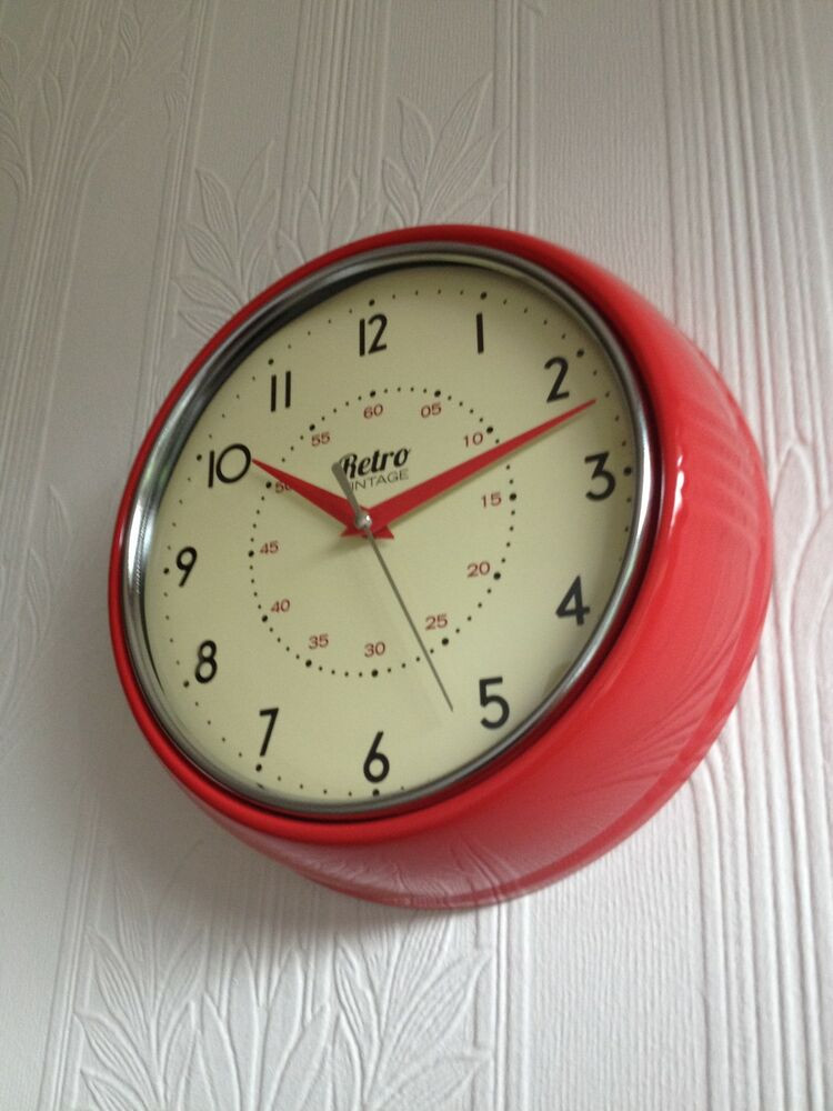 Kitchen Wall Clocks
 RETRO VINTAGE SHABBY ROUND WALL CLOCK OFFICE KITCHEN CLOCK