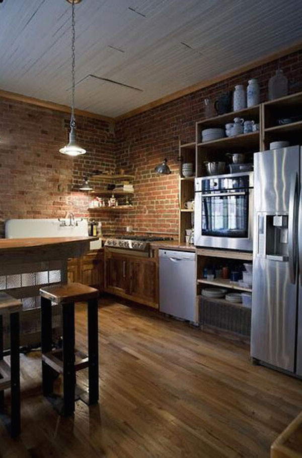 Kitchen Wall Pictures
 53 Impressive Kitchens With Brick Walls and Ceilings