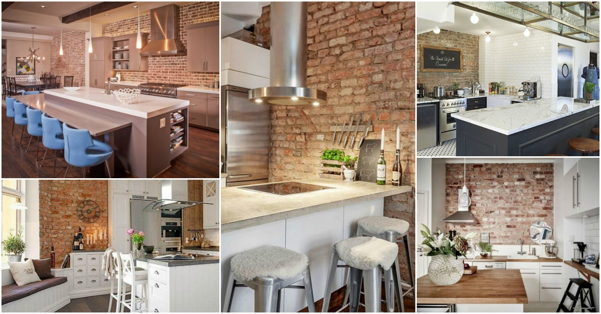 Kitchen Wall Pictures
 20 Modern Exposed Brick Wall Kitchen Interior Designs