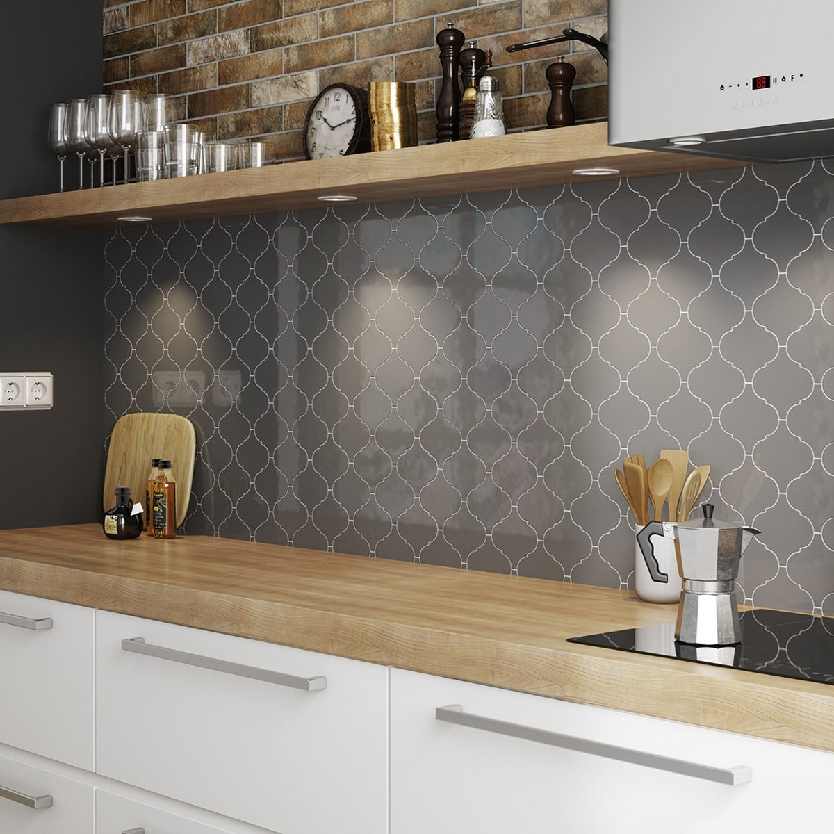 Kitchen Wall Tiles
 12x12 Persian Dk Grey Persian Kitchen Wall Tiles