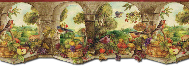 Kitchen Wallpaper Boarders
 KITCHEN ARCH BIRDS Wallpaper Border MURAL KS DLL