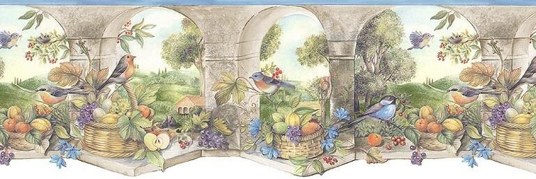 Kitchen Wallpaper Boarders
 KITCHEN WINDOW BIRD Wallpaper Border MURAL KS DC