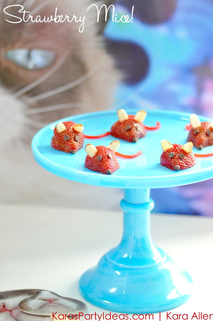 Kitten Birthday Party
 Kara s Party Ideas Strawberry Mice for Grumpy Cat s 2nd
