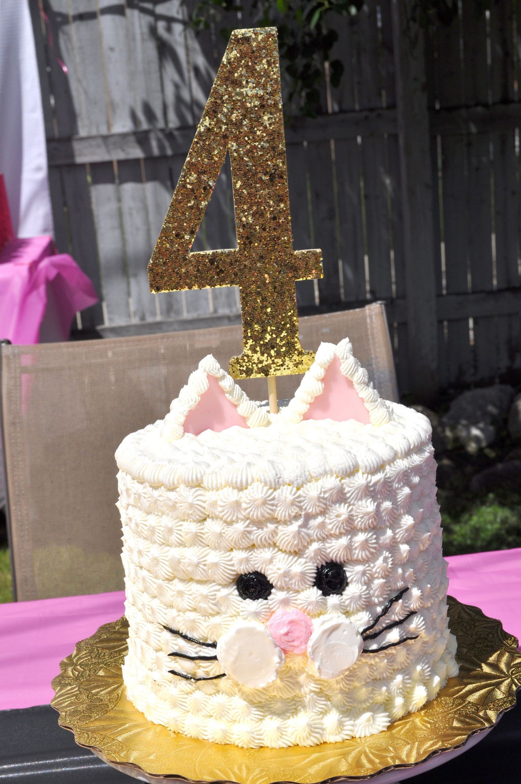 Kitten Birthday Party
 Kitty Cat Signs 4×6 MEOW Girls 1st Birthday Girls Party