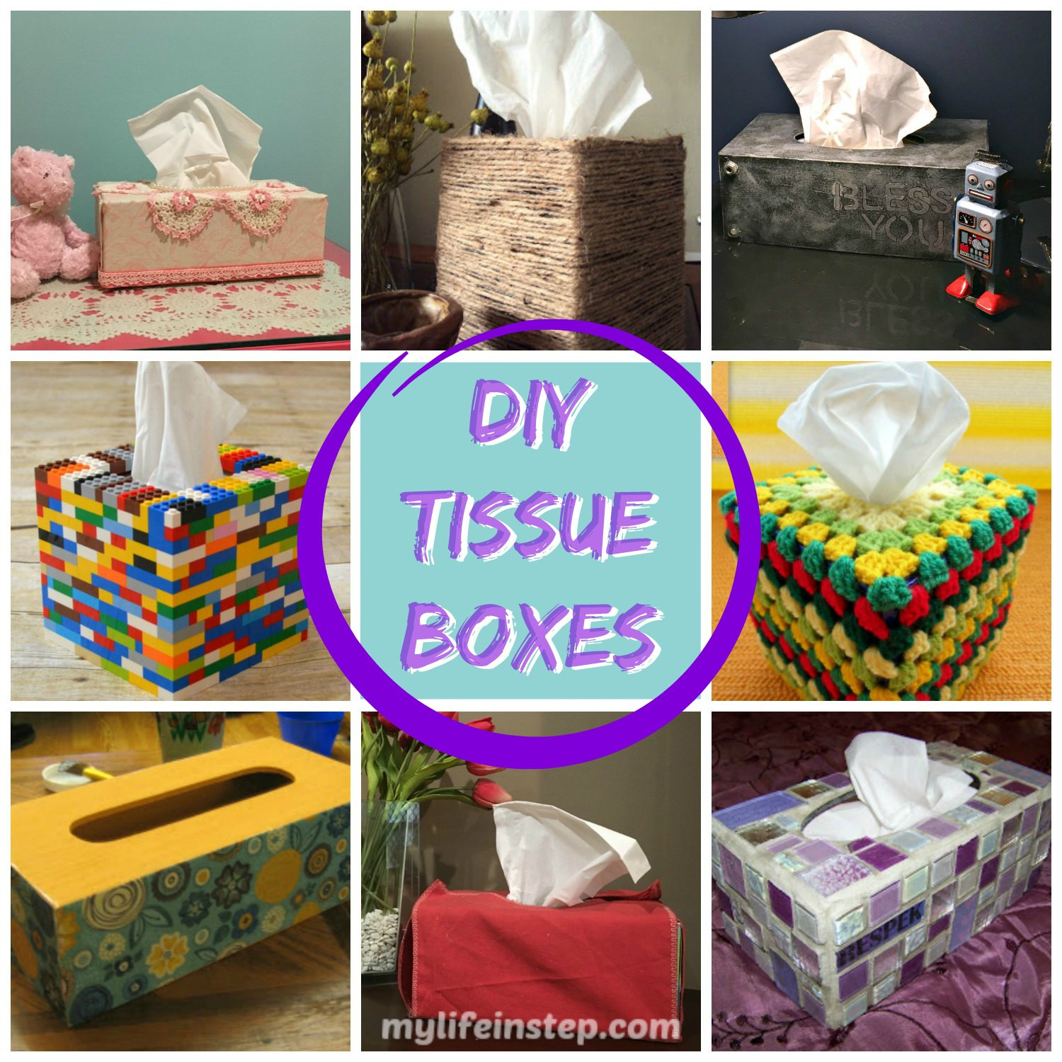 Kleenex Box Covers DIY
 8 easy DIY Tissue Box Covers Jazz up the rooms in your