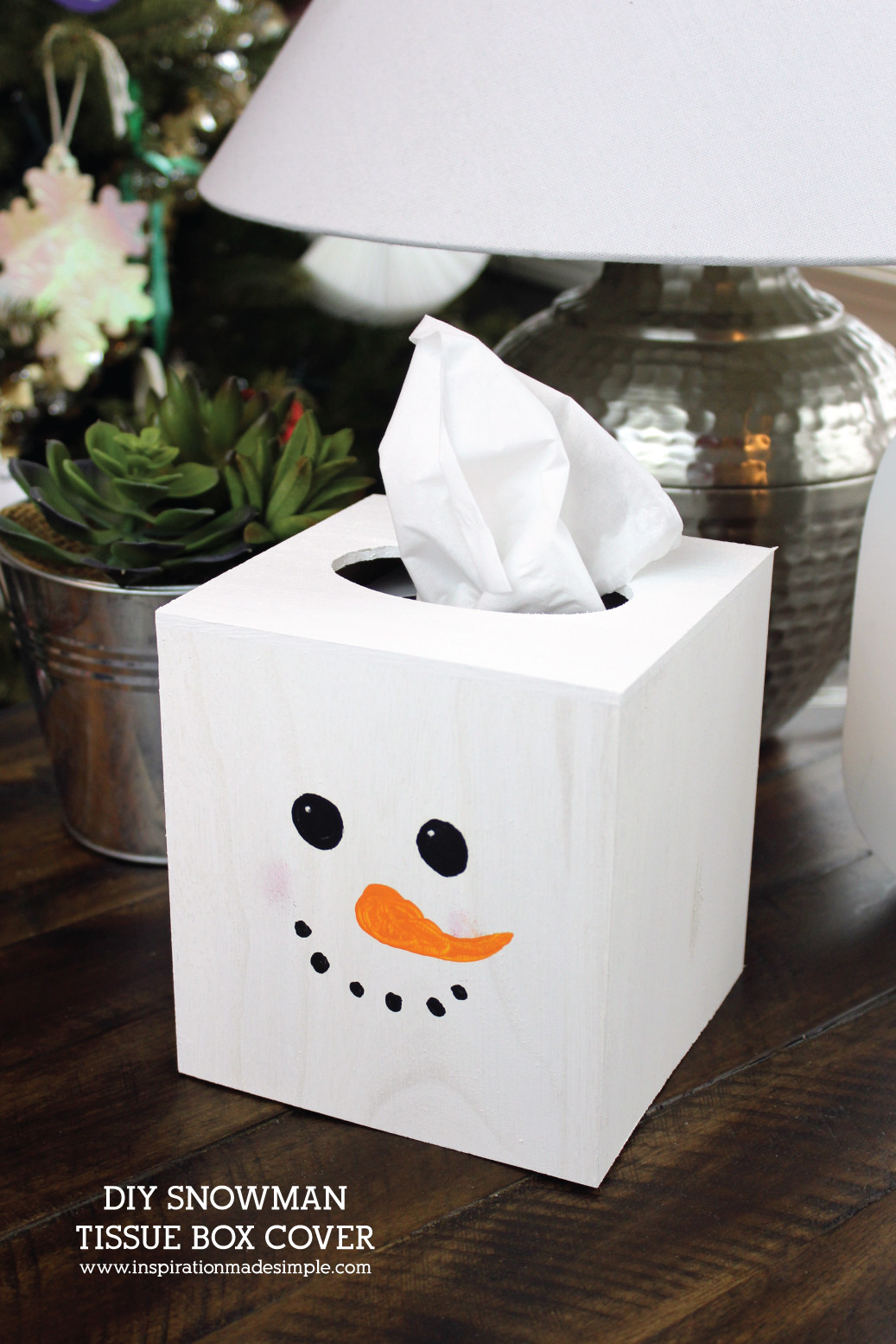 Kleenex Box Covers DIY
 Snowman Tissue Box Cover Kids Craft Inspiration Made Simple
