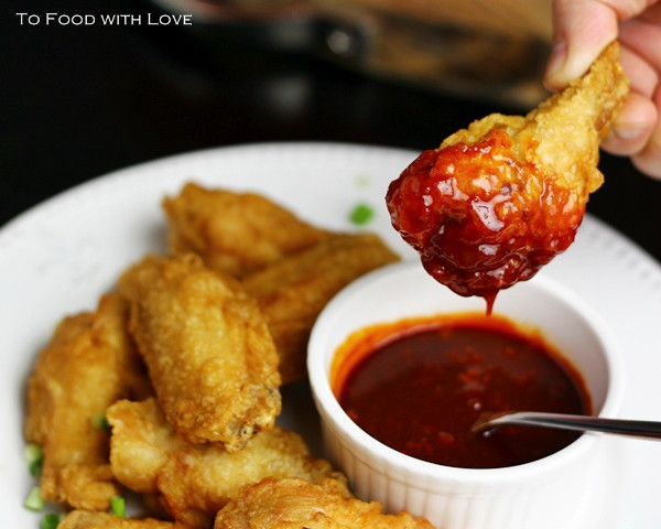 Korean Fried Chicken Sauce
 To Food with Love Korean Fried Chicken with Hot Dipping Sauce